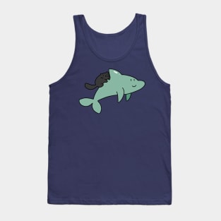 Dolphin and Black Cat Tank Top